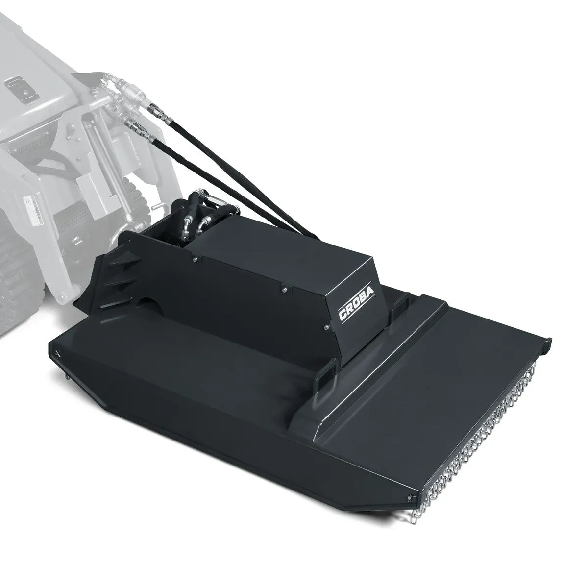 MechMaxx 40" Working Width Box Broom Sweeper Attachment for Mini Skid Steer - Model BS40