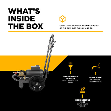 BE Power Equipment Electric Pressure Washer 2,000 PSI 3.5 GPM Cold Water 240V Single Phase with Baldor Motor and General Triplex Pump - B205EG - view 5