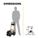 BE Power Equipment Electric Pressure Washer 2,700 PSI 3.5 GPM Three Phase with Baldor Motor and Centurion Triplex Pump - B2775E3AHE - view 12