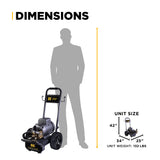 BE Power Equipment Electric Pressure Washer 2,700 PSI 3.5 GPM Cold Water 240V Single Phase with Baldor Motor and Centurion Triplex Pump - B2775EA - view 12