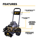 BE Power Equipment Electric Pressure Washer 2,700 PSI 3.5 GPM Cold Water 240V Single Phase with Baldor Motor and Centurion Triplex Pump - B2775EA - view 3