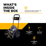 BE Power Equipment Electric Pressure Washer 2,700 PSI 3.5 GPM Cold Water 240V Single Phase with Baldor Motor and Centurion Triplex Pump - B2775EA - view 5