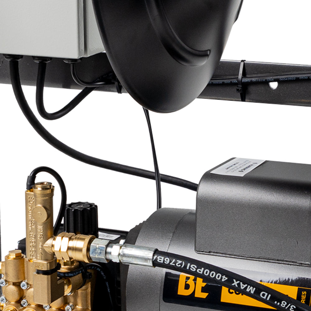 BE Power Equipment Electric Pressure Washer 1,500 PSI 2.0 GPM Wall Mount with Baldor Motor and Centurion Triplex Pump - X-1520FW1ARH - view 6