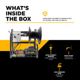 BE Power Equipment Electric Pressure Washer 1,500 PSI 2.0 GPM Wall Mount Hot Water Capable 120V with Baldor Motor and General Triplex Pump - X-1520FW1GENH - view 5