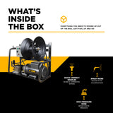BE Power Equipment Electric Pressure Washer 2,000 PSI 4.0 GPM Wall Mount with Baldor Motor and Centurion Triplex Pump - X-2050FW1A - view 5