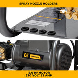 BE Power Equipment Electric Pressure Washer 2,000 PSI 4.0 GPM Wall Mount with Baldor Motor and Centurion Triplex Pump - X-2050FW1A - view 7