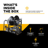 BE Power Equipment Electric Pressure Washer 2,000 PSI 3.8 GPM Wall Mount Hot Water Capable 230V with Baldor Motor and General Triplex Pump - X-2050FW1GENHT - view 5
