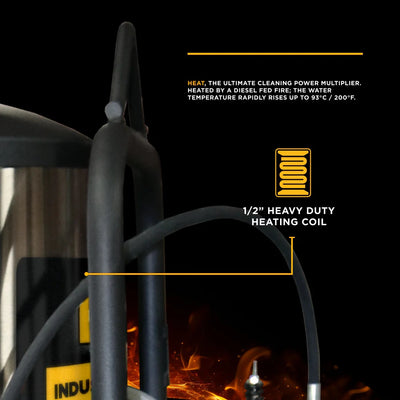 BE Power Equipment Hot Water Electric Pressure Washer 1000 PSI 2.2 GPM General Triplex Pump - 15-281