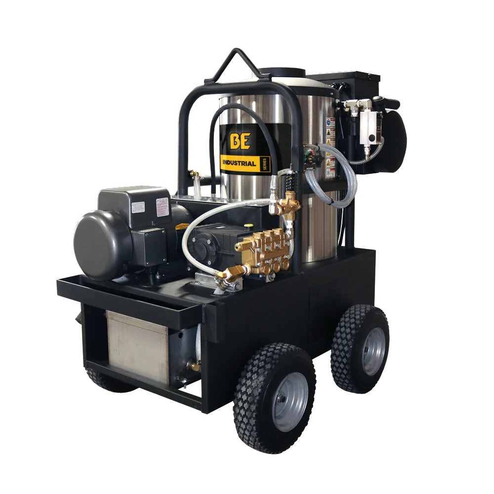 BE Power Equipment Hot Water Electric Pressure Washer 1000 PSI 2.2 GPM General Triplex Pump - 15-281