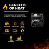 BE Power Equipment Hot Water Diesel Pressure Washer Skid 3500 PSI 5.2 GPM General Triplex Pump - 5640DG