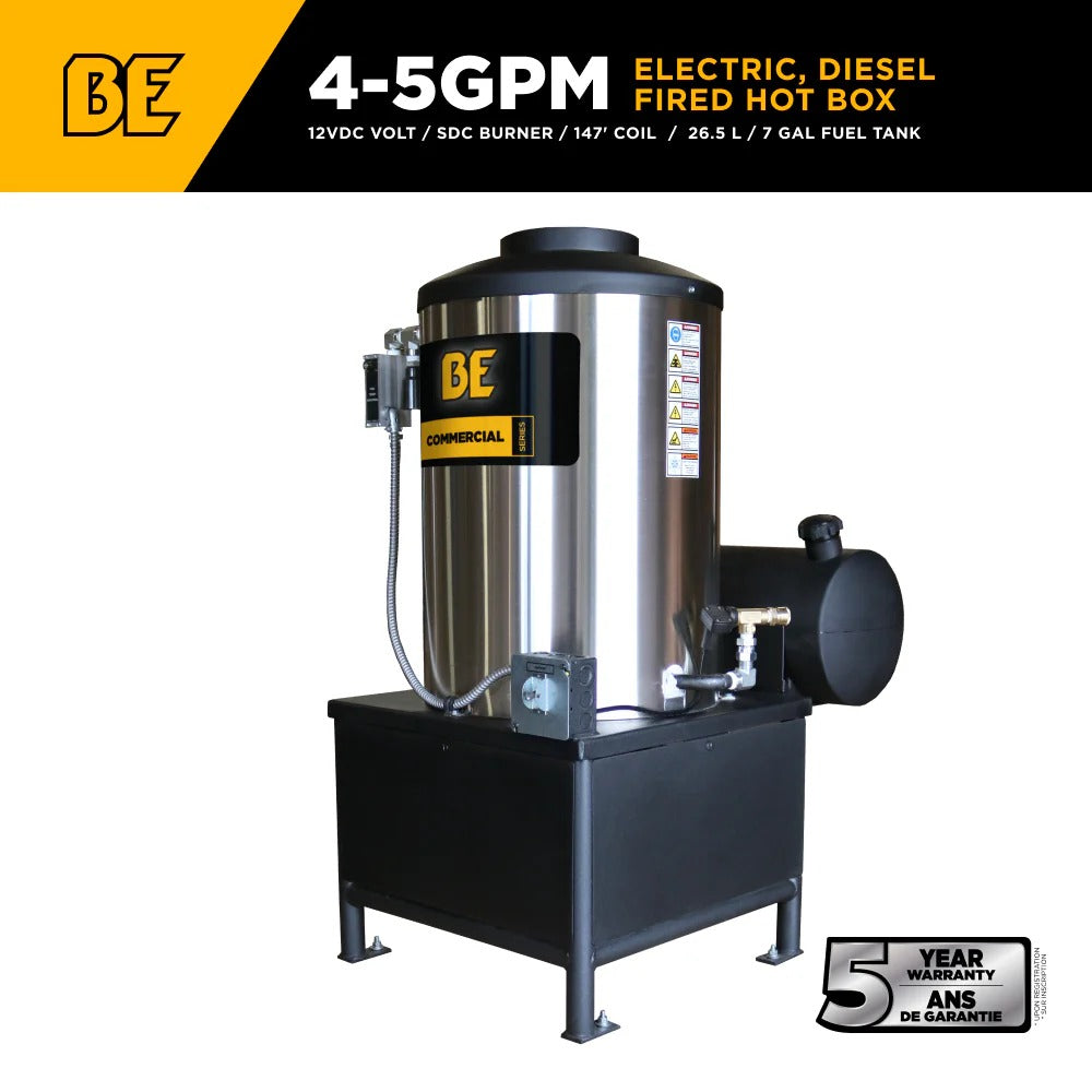 BE Power Equipment Diesel Fired Hot Box 12V 4–5 GPM - 96012V
