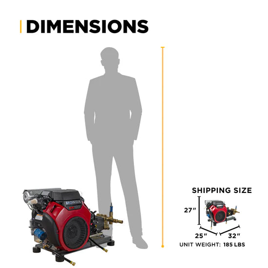 BE Power Equipment 4,000 PSI 8.2 GPM Cold Water Gas Pressure Washer - B4024HETBGS