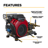 BE Power Equipment 4,000 PSI 8.2 GPM Cold Water Gas Pressure Washer - B4024HETBGS