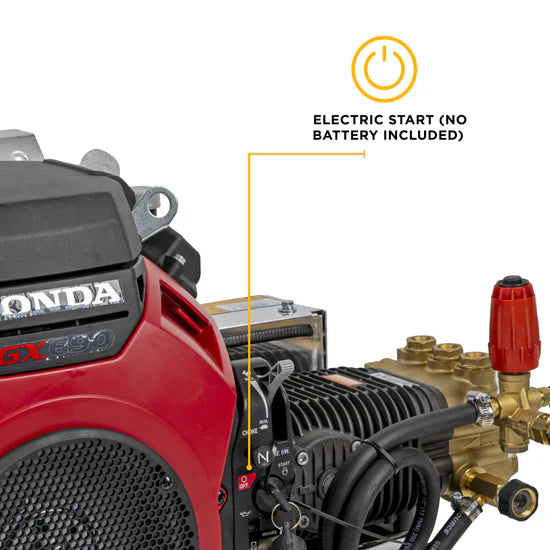 BE Power Equipment 4,000 PSI 8.2 GPM Cold Water Gas Pressure Washer - B4024HETBGS