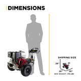 BE Power Equipment 4,200 PSI 4.2 GPM Cold Water Gas Pressure Washer - B4213HABGS