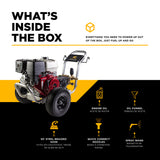 BE Power Equipment 4,200 PSI 4.2 GPM Cold Water Gas Pressure Washer - B4213HABGS