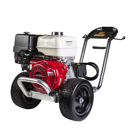 BE Power Equipment Gas Pressure Washer 4,200 PSI 4.2 GPM Cold Water with Honda GX390 Engine and General Triplex Pump - B4213HAGS