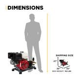 BE Power Equipment 4,200 PSI 4.2 GPM Cold Water Gas Pressure Washer - B4213HETBGS