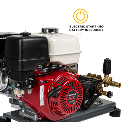 BE Power Equipment 4,200 PSI 4.2 GPM Cold Water Gas Pressure Washer - B4213HETBGS