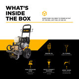 BE Power Equipment Gas Pressure Washer 4,200 PSI 4.2 GPM Cold Water with Honda GX390 Engine and General Triplex External Unloader Pump - B4213HGS - view 5