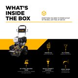 BE Power Equipment Gas Pressure Washer 4,200 PSI 4.2 GPM Cold Water with Honda GX390 Engine and General Triplex Pump on Stainless Steel Frame - B4213HSGS - view 5