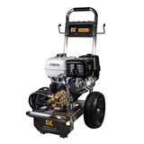 BE Power Equipment Gas Pressure Washer 4,200 PSI 4.2 GPM Cold Water with Honda GX390 Engine and General Triplex Pump on Stainless Steel Frame - B4213HSGS