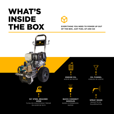 BE Power Equipment Gas Pressure Washer 4,200 PSI 4.2 GPM Cold Water with Honda GX390 Engine and CAT Triplex Pump - B4213HSJS - view 5