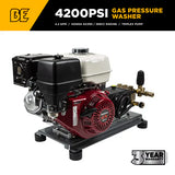 BE Power Equipment 4,200 PSI 4.2 GPM Truck Mount Cold Water Gas Pressure Washer - B4213HTBGS