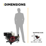BE Power Equipment 4,200 PSI 4.2 GPM Truck Mount Cold Water Gas Pressure Washer - B4213HTBGS