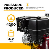 BE Power Equipment 4,200 PSI 4.2 GPM Truck Mount Cold Water Gas Pressure Washer - B4213HTBGS