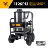 BE Power Equipment Hot Water Pressure Washer 1,500 PSI 2.0 GPM 120V with TechTop Motor and CP Triplex Pump - HW152EA - view 2