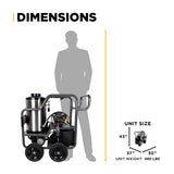 BE Power Equipment Hot Water Pressure Washer 1,500 PSI 2.0 GPM 120V with TechTop Motor and CP Triplex Pump - HW152EA - view 15
