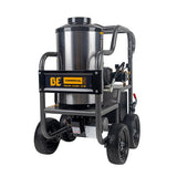 BE Power Equipment Hot Water Pressure Washer 1,500 PSI 2.0 GPM 120V with TechTop Motor and CP Triplex Pump - HW152EA
