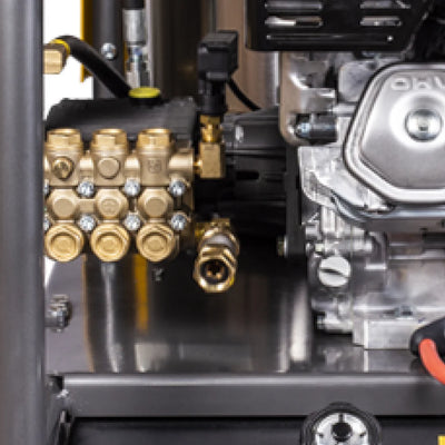 BE Power Equipment 4000 PSI Hot Water Pressure Washer 4.2 GPM Honda GX390 Engine Triplex Pump - HW4013HG
