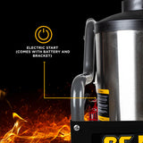 BE Power Equipment 4000 PSI Hot Water Pressure Washer 4.2 GPM Honda GX390 Engine Triplex Pump - HW4013HG