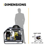 BE Power Equipment Hot Water Pressure Washer 3500 PSI 8.5 GPM Honda GX690 Engine CP Triplex Pump - HW3524HA12V