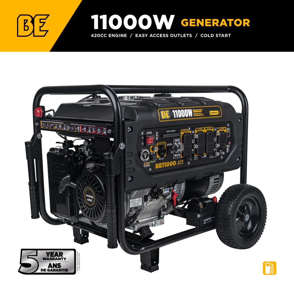 BE Power Equipment 11000W Portable Generator - BE11000