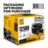BE Power Equipment Tri-Fuel Generator 12500W - BE12500T