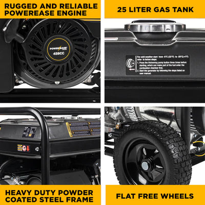 BE Power Equipment Tri-Fuel Generator 12500W - BE12500T