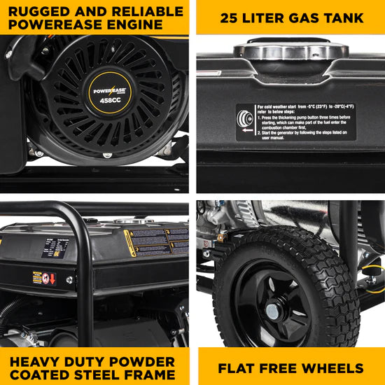 BE Power Equipment Tri-Fuel Generator 12500W - BE12500T