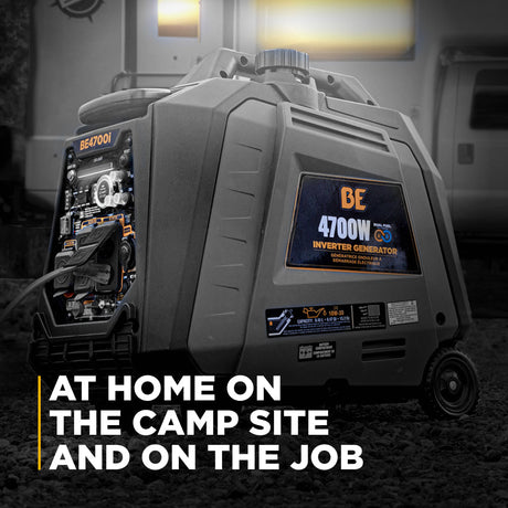 BE Power Equipment Dual Fuel Inverter Generator 4,700 Watt Gasoline and Propane with Electric Start and CO Shutdown - BE4700ID - view 12