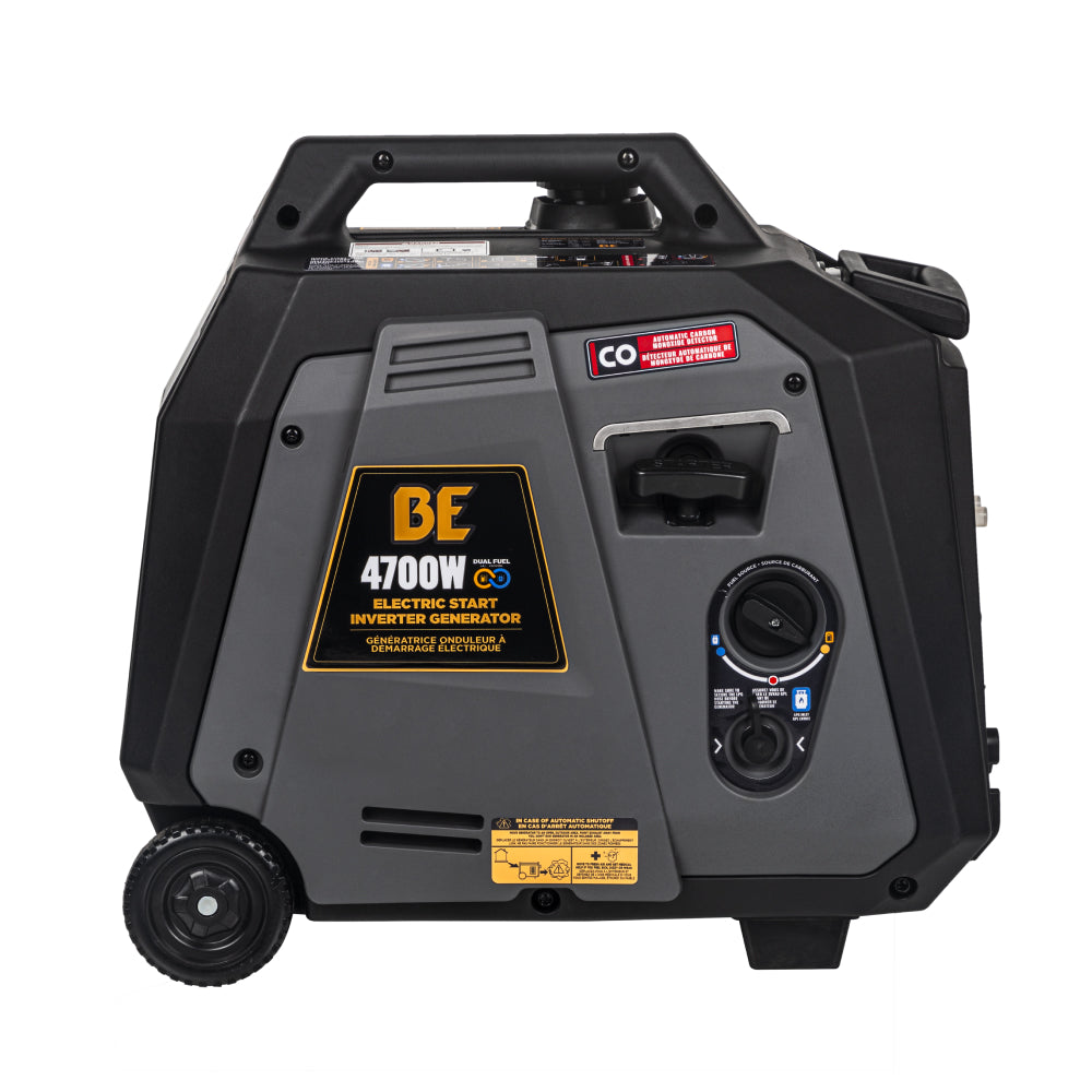 BE Power Equipment Dual Fuel Inverter Generator 4,700 Watt Gasoline and Propane with Electric Start and CO Shutdown - BE4700ID - view 7
