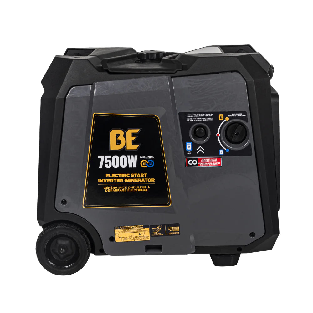 BE Power Equipment Dual-Fuel Digital Inverter Generator 7500W - BE7500ID