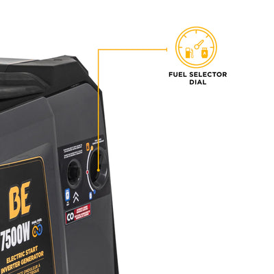BE Power Equipment Dual-Fuel Digital Inverter Generator 7500W - BE7500ID