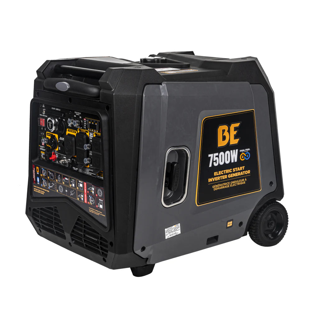 BE Power Equipment Dual-Fuel Digital Inverter Generator 7500W - BE7500ID