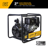 BE Power Equipment 2 Inch High-Pressure Water Pump with Honda GX390 Engine, 140 GPM and 143 PSI - HP-2013HR - view 2
