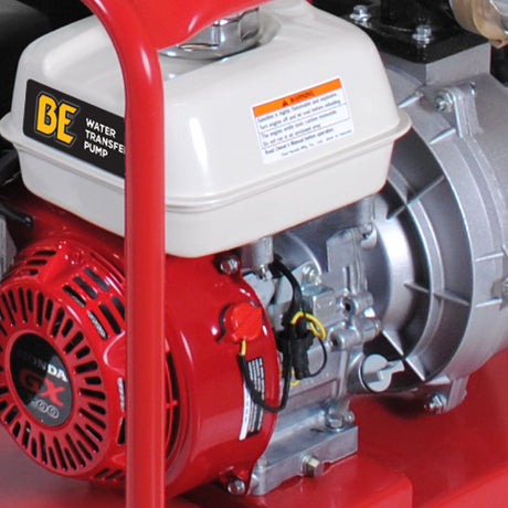 BE Power Equipment 2 Inch High-Pressure Water Pump Cart Kit with Honda GX200 Engine, 126 GPM and 85 PSI - HPFC-2065HR - view 5