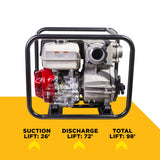 BE Power Equipment 3 Inch Trash Pump with Honda GX390 Engine, 370 GPM and 1 Inch Solids Handling - TP-3013HM - view 6
