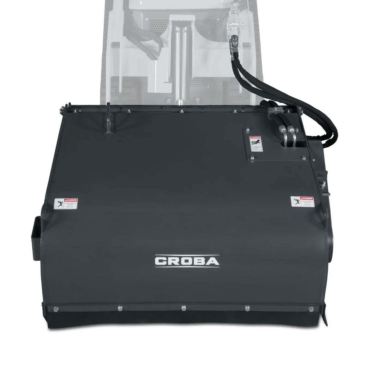 MechMaxx 40" Working Width Box Broom Sweeper Attachment for Mini Skid Steer - Model BS40
