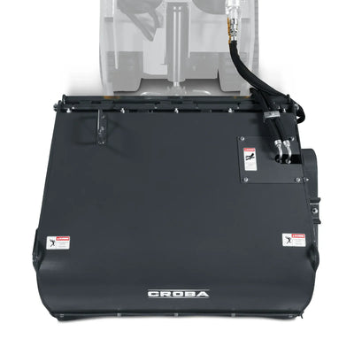 MechMaxx 40" Working Width Box Broom Sweeper Attachment for Mini Skid Steer - Model BS40